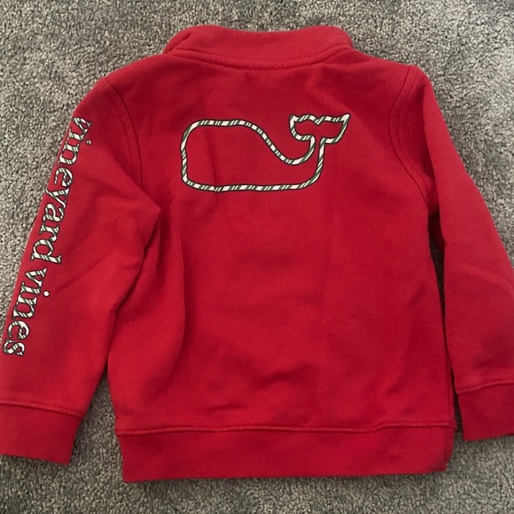 Vineyard Vines Kids Bright Red Pullover Hoodie - Picture 4 of 4